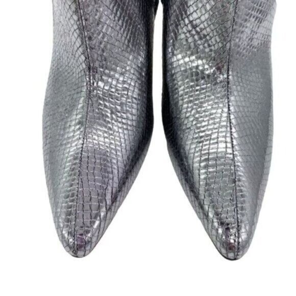 Marc Fisher Kendry Metallic Leather Stiletto Boots Size 7 - Picture 8 of 11